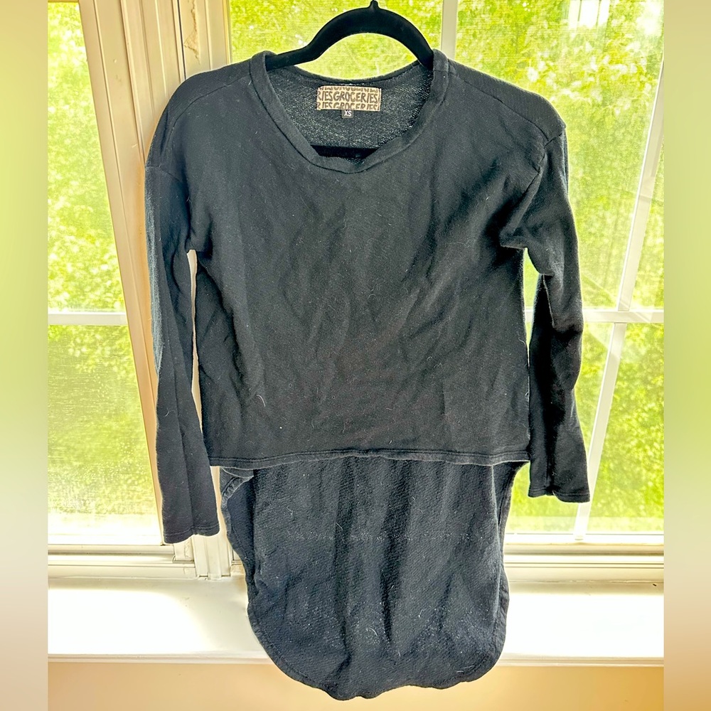 High low sweatshirt